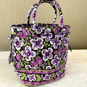 Vera Bradley mini tote / handbag. Purple floral